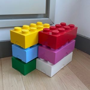 Lego and storage boxes